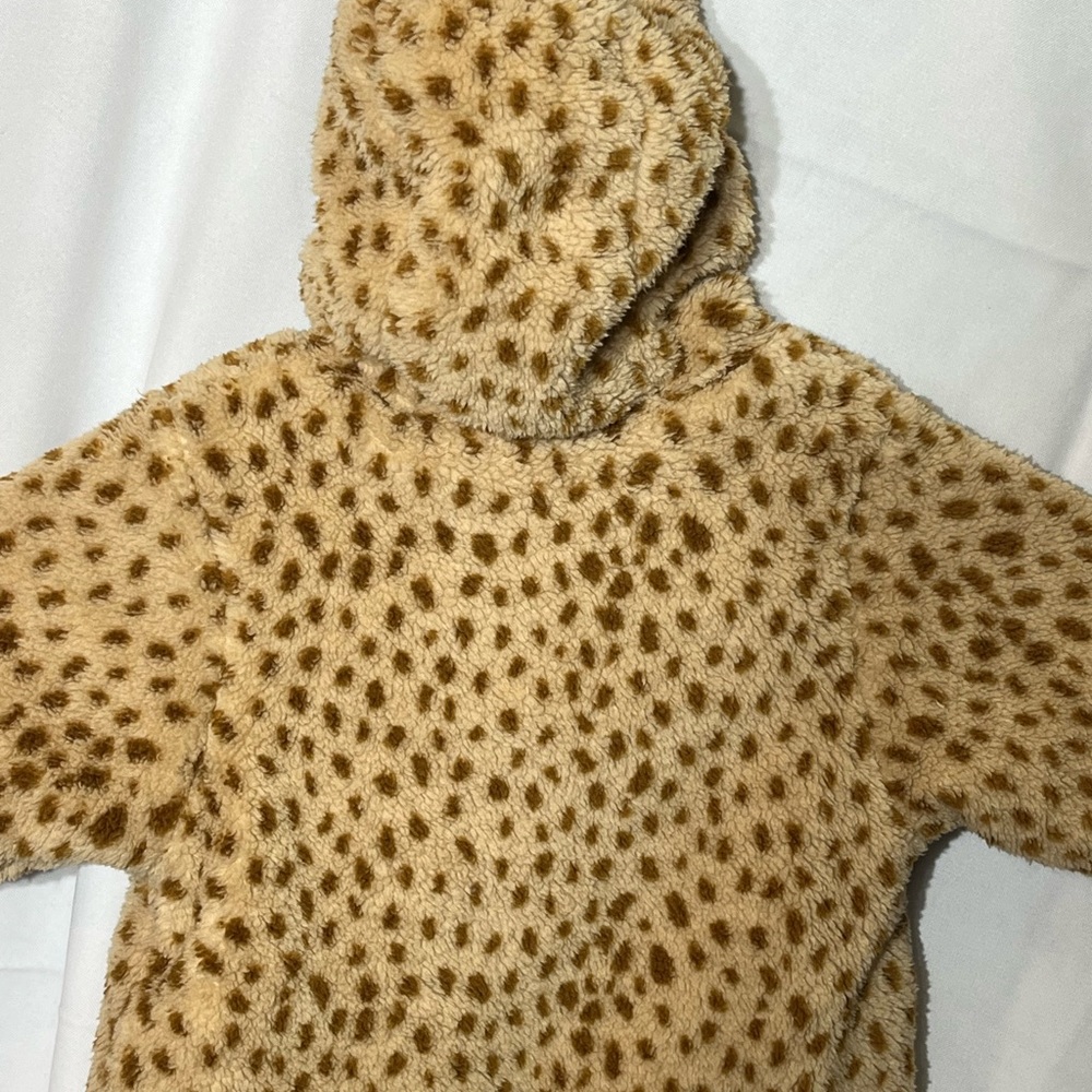 Wonder Nation Beige baby romper with brown dots, soft‎ texture, size 3-6M New - Picture 13 of 14